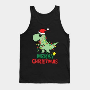 Dinosaur Christmas Tank Top